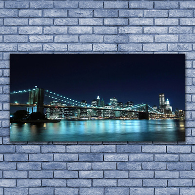 Quadro in vetro Notte dell'architettura a Bridge City