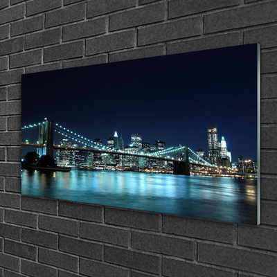 Quadro in vetro Notte dell'architettura a Bridge City