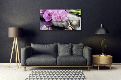 Quadro in vetro Spa Zen Orchid