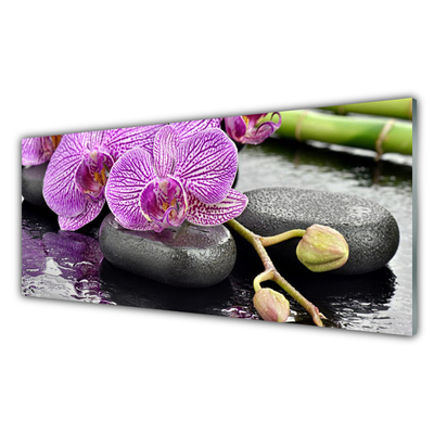 Quadro in vetro Spa Zen Orchid