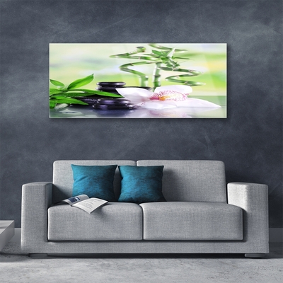 Quadro in vetro Orchidea Bambù Zen Spa