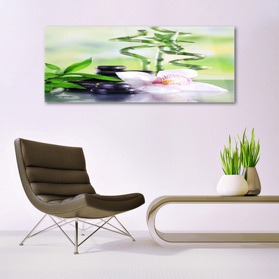 Quadro in vetro Orchidea Bambù Zen Spa