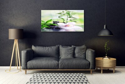 Quadro in vetro Orchidea Bambù Zen Spa