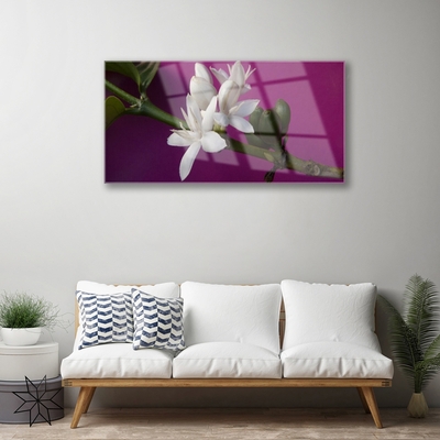 Quadro in vetro Fiori Steli Natura Pianta