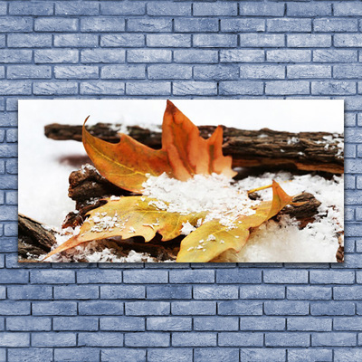 Quadro di vetro Foresta di foglie Autunno Natura