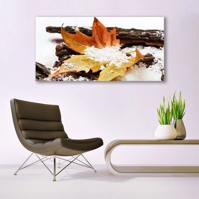 Quadro di vetro Foresta di foglie Autunno Natura