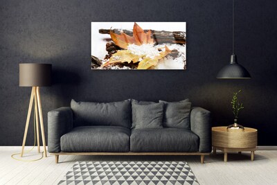 Quadro di vetro Foresta di foglie Autunno Natura