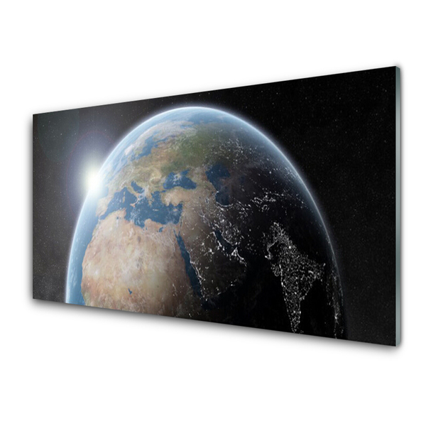 Quadro in vetro Pianeta Terra Universo