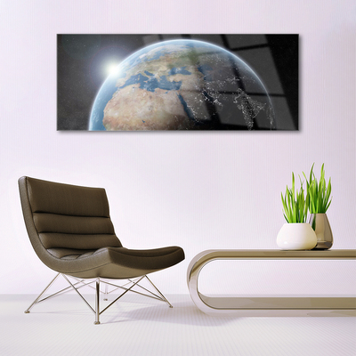 Quadro in vetro Pianeta Terra Universo