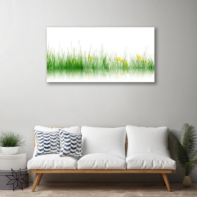 Quadro su vetro Natura Erba Fiori