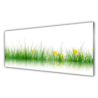 Quadro su vetro Natura Erba Fiori