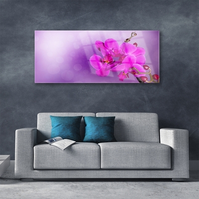 Quadro su vetro Fiori Petali Orchidea