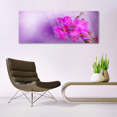 Quadro su vetro Fiori Petali Orchidea