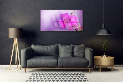 Quadro su vetro Fiori Petali Orchidea