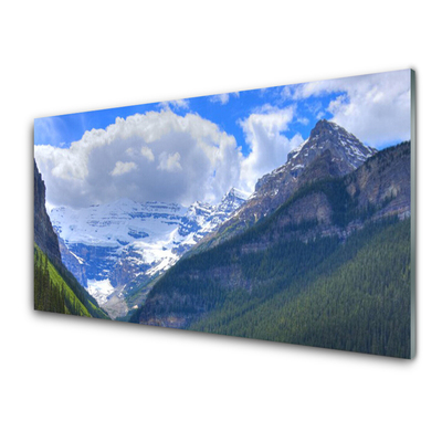 Quadro vetro Paesaggio di montagna