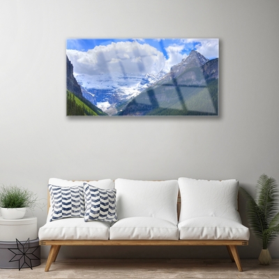 Quadro vetro Paesaggio di montagna