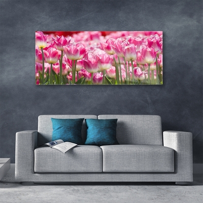 Quadro in vetro Tulipani Fiori della natura