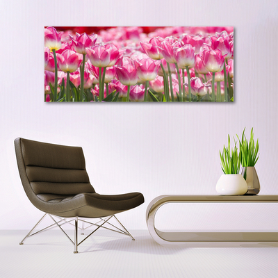 Quadro in vetro Tulipani Fiori della natura