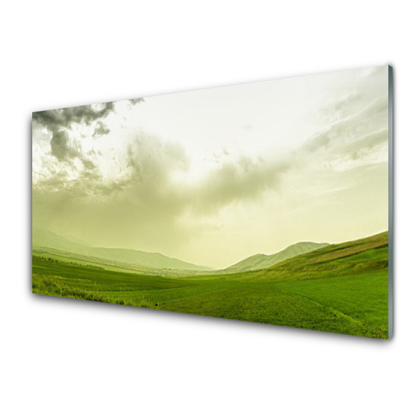 Quadro vetro Natura Prato Vista verde