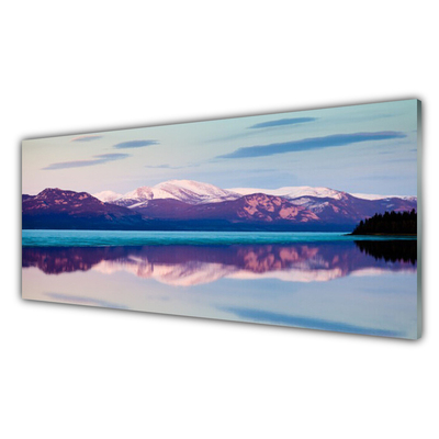 Quadro su vetro Montagne Lago Paesaggio