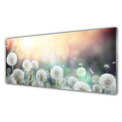 Quadro vetro Soffiatori Fiori di natura