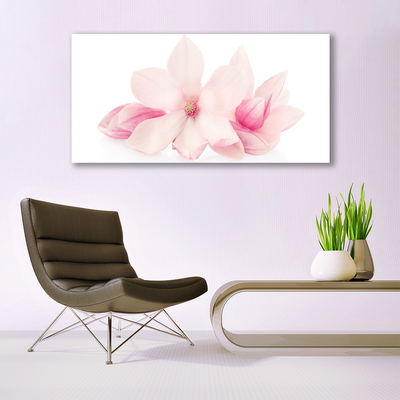 Quadro vetro Fiori di petali Pianta naturale