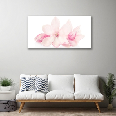 Quadro vetro Fiori di petali Pianta naturale