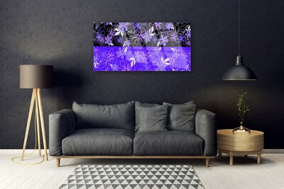 Quadro su vetro Modelli astratti Fiori Arte