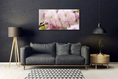 Quadro su vetro Rami Fiori Petali Natura