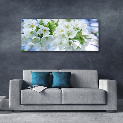 Quadro in vetro Fiori Albero Foglie Natura