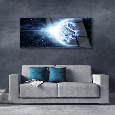 Quadro in vetro Terra Cosmo Pianeta