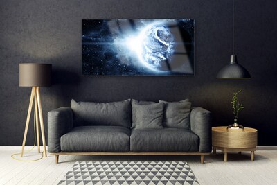 Quadro in vetro Terra Cosmo Pianeta