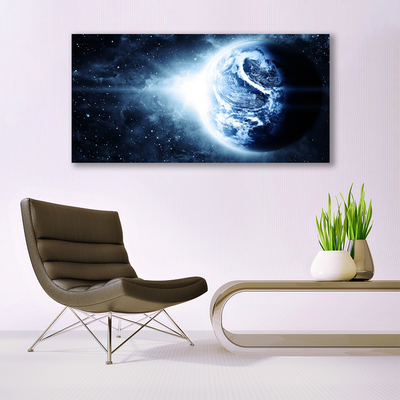 Quadro in vetro Terra Cosmo Pianeta