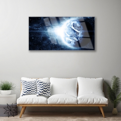 Quadro in vetro Terra Cosmo Pianeta