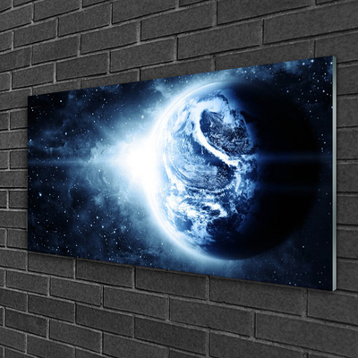 Quadro in vetro Terra Cosmo Pianeta