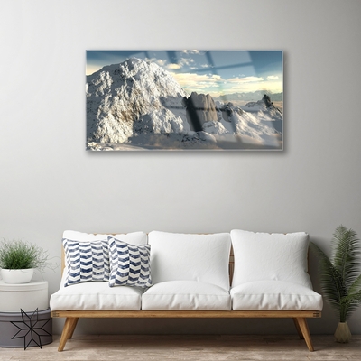 Quadro su vetro Paesaggio montano