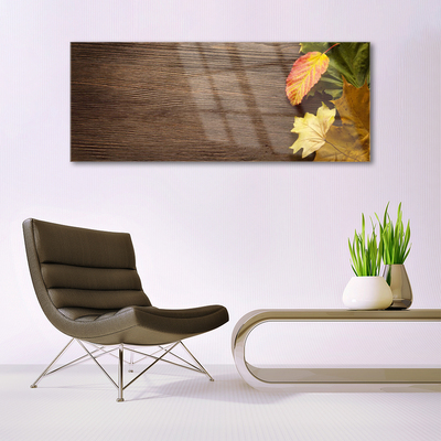 Quadro vetro Foglie Fiori Natura