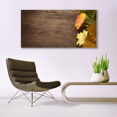 Quadro vetro Foglie Fiori Natura