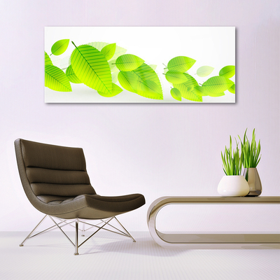 Quadro vetro Foglie Fiori Natura