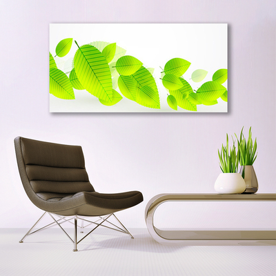 Quadro vetro Foglie Fiori Natura