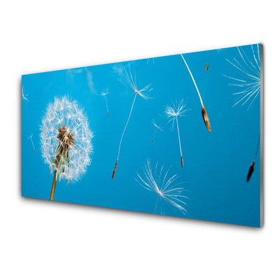 Quadro di vetro Soffiatori Fiori di natura