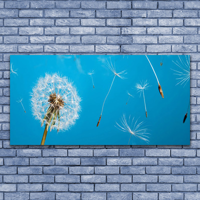 Quadro di vetro Soffiatori Fiori di natura