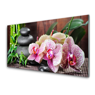 Quadro su vetro Spa Bamboo Orchid