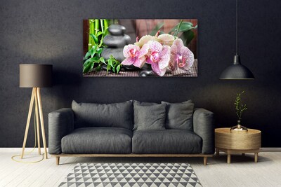 Quadro su vetro Spa Bamboo Orchid