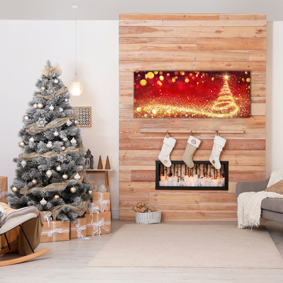 Quadro in vetro Albero di Natale astratto Natale Inverno