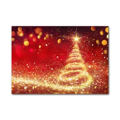 Quadro in vetro Albero di Natale astratto Natale Inverno