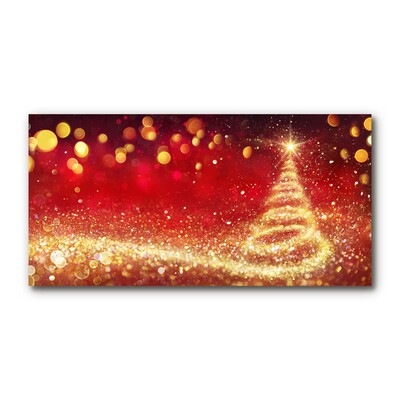 Quadro in vetro Albero di Natale astratto Natale Inverno