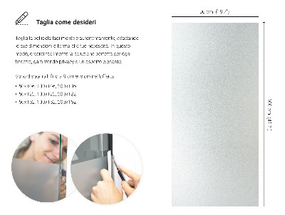 Pellicola privacy traslucida