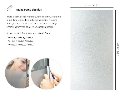 Pellicola privacy traslucida