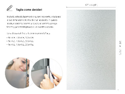 Pellicola privacy traslucida